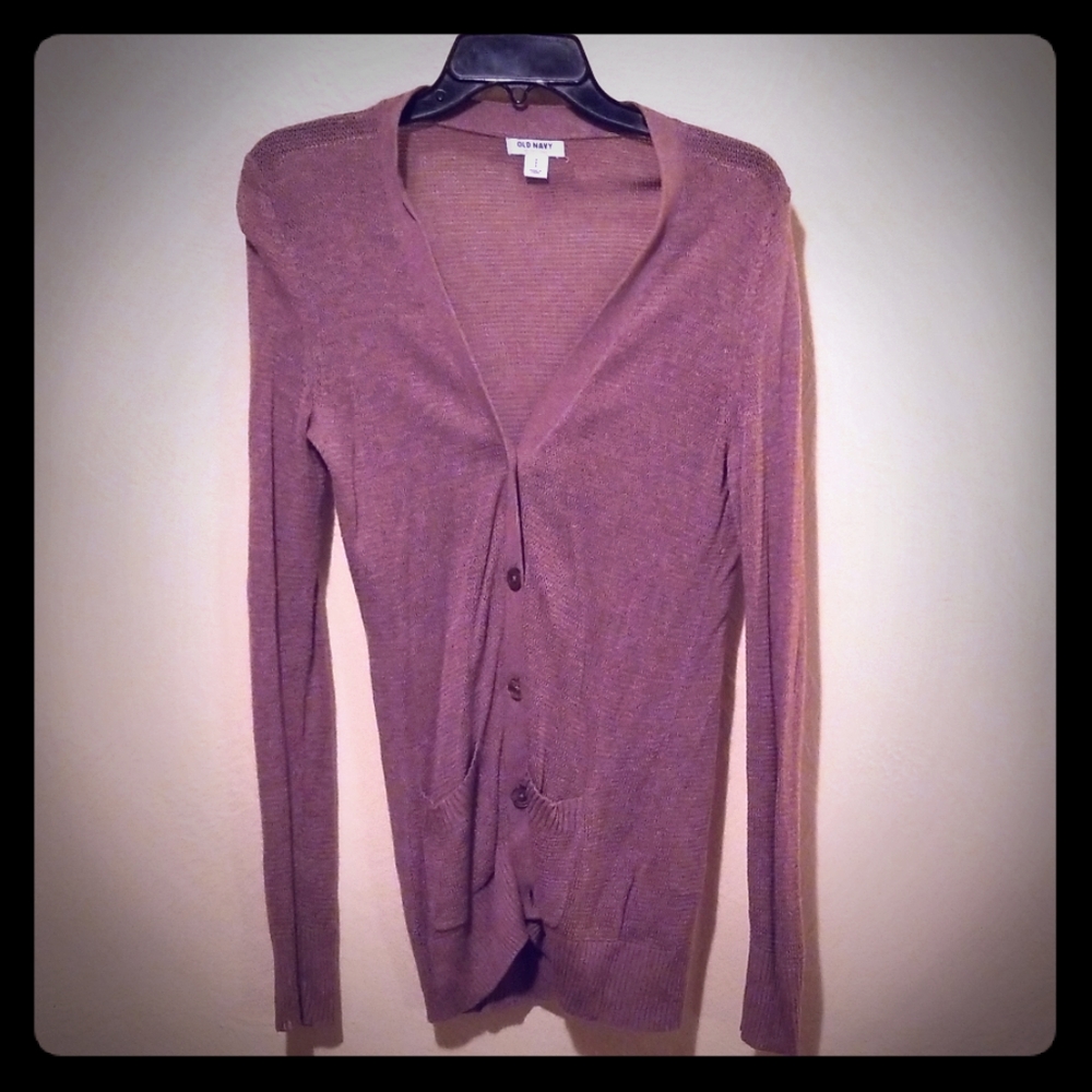 Tan cardigan